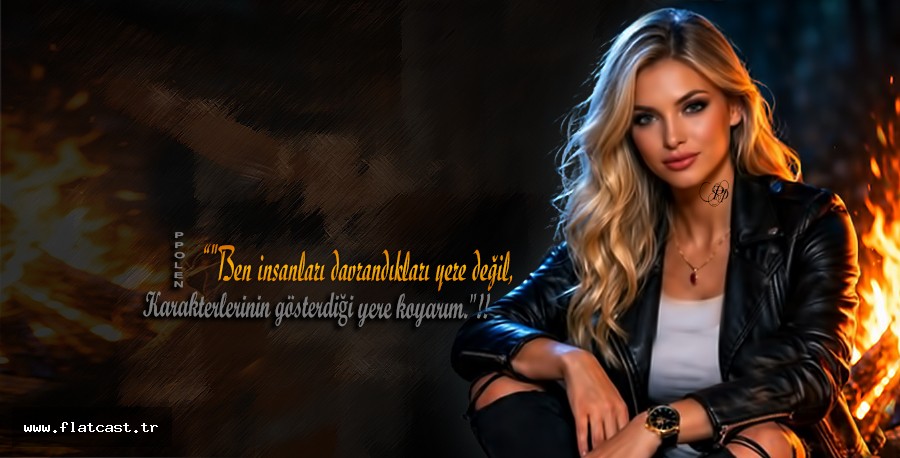 "Ben insanları davrandıkları yere değil,          Karakterlerinin gösterdiği yere koyarım."