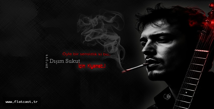 Öyle bir sensizlik ki bu    Dışım Sukut İçim Kiyamet..